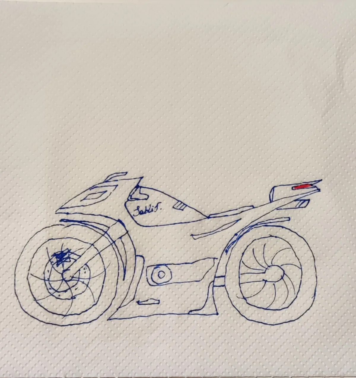 XG01 original hand-drawn vehicle sketch by Sakis Boudouridis
